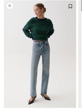 Pistola Cassie Super High Rise Straight Leg Jeans - April Showers Wash